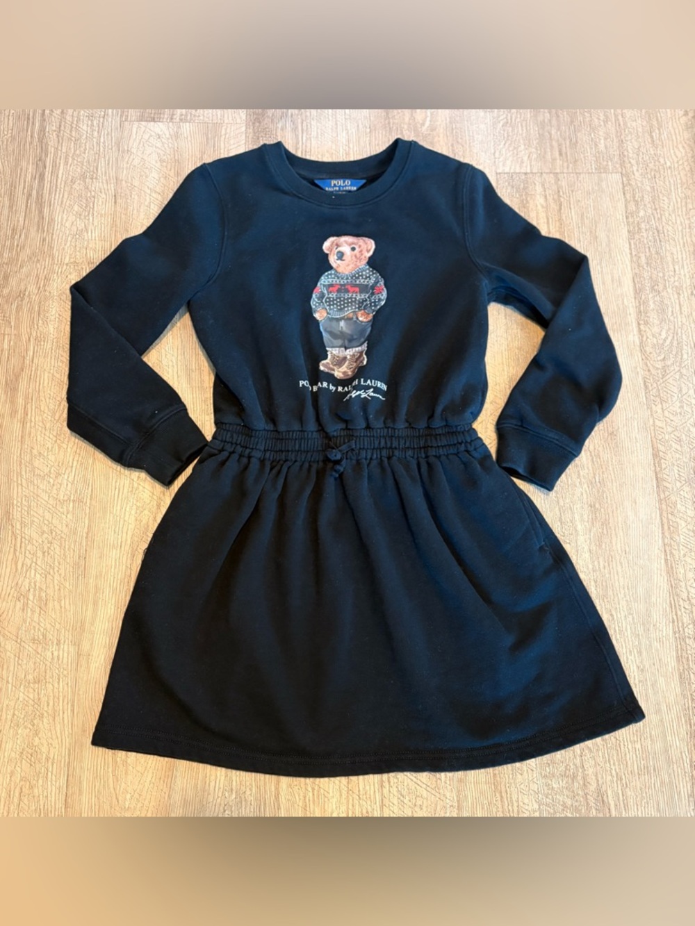 Polo by Ralph Lauren Black Bear Sweatshirt Dress